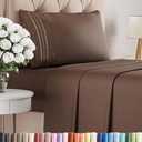 Twin XL Size 3 Piece Sheet Set - Comfy Breathable & Cooling Bed Sheets Set - Hotel Luxury Bedding for Women, Men, Kids, Teens, Boys & Girls - Deep Pockets, Ultra-Soft, Wrinkle Free - Oeko-Tex - Brown