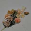 Artificial Flowers Combo Box Set Silk Flowers Fake Rose for DIY Floral Arrangements Wedding Bouquets Centerpieces Baby Shower Party Home Decorations（Nude Color）