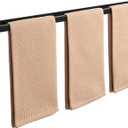 Alise Bath Towel Bars,28 Inch Towel Holder Towel Racks for Bathroom and Lavatory,SUS304 Stainless Steel Hand Towel Hanger Rail Wall Mount,Matte Black