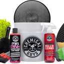 Chemical Guys Car Washing Kit - Mr. Pink Car Wash Soap, Diablo Wheel Cleaner, Wash Bucket with Dirt Trap and Lid, Wash Mitt, Detailing Brushes, Microfiber Towel, 12-Piece, 2.67 Fl Oz (EXP 12/26/36)