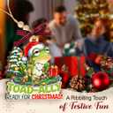 Frog Christmas Ornament 2025 - Frog Ornaments for Xmas Tree - Frogs Gifts for Men, Women, Boys, Girls, Kids, Unique Animal Lover Gifts