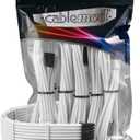 CableMod Pro ModMesh Sleeved 12VHPWR StealthSense Cable Extension Kit (White, 16-pin to Triple 8-pin)