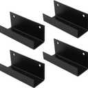 GBGS 4 Pcs Wall Tile Bracket,1" Inner Width,U Shap Support Hanger (slot width-25mm)