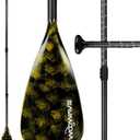 WOOWAVE SUP Paddle Adjustable 3 Piece Stand-Up Paddles Floating Portable Paddle Board Accessories (Aluminum Alloy, Fiberglass, Carbon Fiber Optional)