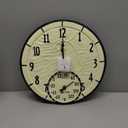 Taylor Precision Products 14" By The Sea Clock with Thermometer, Multicolored