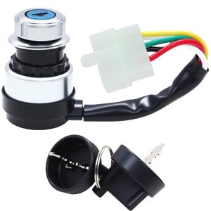 5 Wire 5 Pin Ignition Key Switch Replacement Fit for 50cc 70cc 90cc 110cc 125cc 150cc 200cc 250cc Go Kart Dune Buggy ATV.