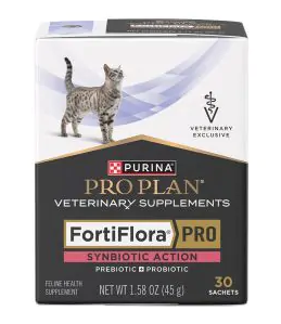 Purina Pro Plan Fortiflora PRO Synbiotic Action Feline Veterinary Supplements 30 sachets