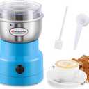 Moongiantgo Coffee Grinder Electric, Mini Spice Grinder, 200W 10s Fast Grinding, Dry Grain Mill for Spices Seeds Rice Beans Seasonings (Blue)