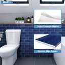 Tilingview 30 PCS Peel and Stick Backsplash Tile for Kitchen/Bathroom/Living Room, 3"x 9" Self-Adhesive Subway Tile for Backsplash, Imitation Glazed Tiles/Handmade Tiles (Matte Navy Blue)