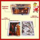 LOMIMOS Christmas Jigsaw Puzzle for Adults 1000PCS,Santa Claus Puzzle Fully Interlocking Puzzles for Xmas Festive Decor Family Party Personalized Education