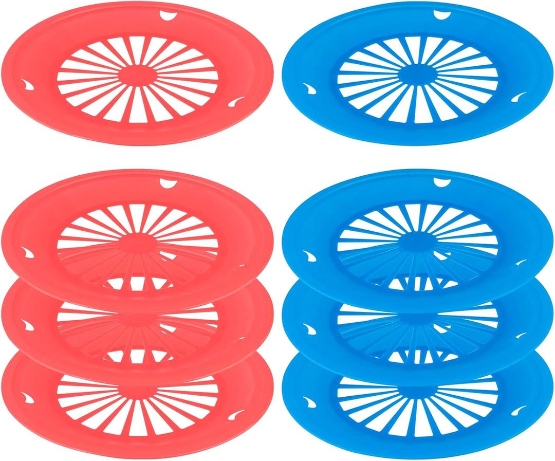 Cosmos Pack of 8 Reusable Plastic Paper Plate Holders, Holding 9" Paper Plates for BBQ's, Parties, & Camping