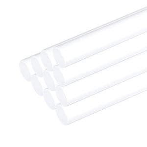 MECCANIXITY 10pcs Acrylic Round Rods 3/8" x 12" Clear Acrylic Dowel Rods Sticks Plastic Sticks Strip for DIY Crafts Lighting Gardening Decorations - 10mm x 300mm