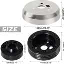 5 & 6 Hole Billet Steering Wheel Hub Adapter Black