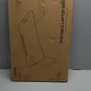 Foldable Laptop Table, Portable Lap Desk Bed Table Tray, Laptop Stand with Cup Holder & Tablet Slot & Lifting Handle for Working Writing Drawing & Eating (White)