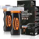 Glass Emulsion Cleaner,Car Oil Film Cleaner,Handle Oil Film Remover&Windshield Cleaner For Cars Window, Glass Emulsion, Crystal Clear View