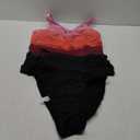 BIKINX Tankini Swimsuits for Women Plus Size Swimwear Tummy Control Two Piece Bathing Suits Red and Black, Size 3XL