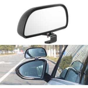 Blind Spot Mirrors for Trucks and Cars,Automotive Side View Concave Mirror Blindspot,360 Large Convex Rearview Exterior Mirror Accessories for Truck and Car(1Pack Black)