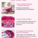 BABESIDE Baby Doll High Chair for 1220 Inch Dolls, Foldable Table Seat Doll Furniture, Portable Feeding Chair Accessories for Reborn Dolls and Toys, Pretend Play Accessory for Girls and Boys Age 3+