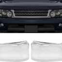 labwork Headlight Lens Cover Lampshade Pair Replacement for Land Rover Sport 2010-2013 Left+Right Side (Passenger and Driver Side)