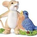Roman Bluebird of Happiness Figure Charming Tales, 3-inch Height, Resin, Stone Mix, Home, Home Dcor