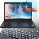 Eyes Protection Screen Protector for Lenovo Thinkpad 15.6 E15 L15 T15 P15 Anti Blue Light Anti Glare Screen Filter with Keyboard Cover for Thinkpad E580 E590 E595 L580 L590 T580 T590 P51S P52 P53