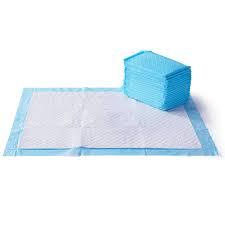 Basics LeakProof Dog and Puppy Potty Training Pee Pads with QuickDry 5Layer Design, XLarge Size 28 x 34 Inch, Blue & White, 40Pack