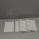 5x7 Picture Frame Set of 4, White Beaded Photo Frames Display Pictures 5x7 without Mat, Multi Photo Frames Collage for Wall or Tabletop Decor