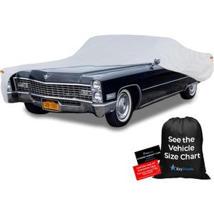 EzyShade 10-Layer Waterproof Sports Car Cover. See Vehicle Size-Chart for Accurate Fit. All Weather Outdoor Covers. Thunderbird Impala Grand Fury Classic Cars. Sun Snow Rain. Size C7 (See SizeChart) (Reflective)