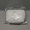 Car Headrest Neck Pillow Bio Cotton Leather Headrest Suitable for Driving Office White (White)