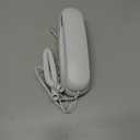 White OF-990 Slimline Wall-Mountable Basic Corded Telephone No AC Power Required