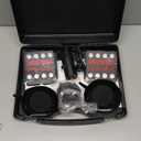 Wireless Trailer Lights, Rechargeable Magnetic LED Trailer Lights with Reverse Light, Portable Wireless Tow Tail Light Kit for Trucks, Boats, RVs, Campers (Black)