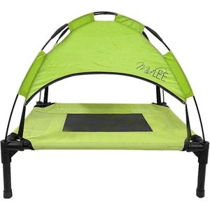 Midlee Green Dog Cot with Canopy (24" x 30")
