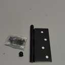 Nostalgic Warehouse Ball-Tip Residential Door Hinge with Square Corners (4" x 4" - Square, Oil Rubbed Bronze)