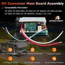 WF-8955-MBA RV Power Converter DC Main Board Assembly, 55 Amp Replacement for WF-8955, WF-8900-AD, WF-8955-AD-MBA Series Converters, Compatible with Parallax 7155 & 7145 Power Center