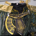Morph Cleopatra Plus Size Egyptian Costume for Women - Halloween Dress, Size XL Black/Gold