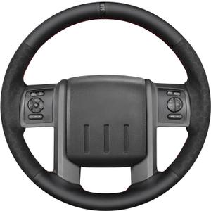Mewant Steering Wheel Cover Compatible with Ford F-250 F-350 2008-2016 Expedition 2007-2014 Steering Wheel Wrap