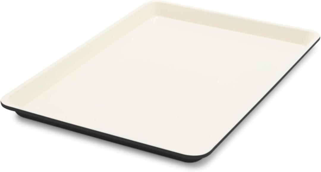 GreenPan Bakewell 13"x18" Baking Sheet Pan, Healthy Ceramic Nonstick Bakeware, PFOA and PFAS-Free Durable Cookie Baking Tray, Versatile Kitchen Essentials, Vibrant Bakeware, Easy Clean, Black (13" x 18" Baking Sheet Pan)