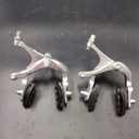 CDHPOWER Bike Brake, Bike Disc Brake, Bicycle C Brake Caliper, Aluminum Alloy Front & Rear Side Pull Brake Set Bike Accessory for Mountain Bike, Folding Bike, Road Bicycle (Silver)