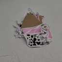 32Ft Western Cowgirl Party Decorations Burlap Pink Cow Triangle Flag Fabric Banner Pennant Garland Streamer for Western Cowgirls Birthday Baby Shower Derby Day Farm Animals Wild Party Decor Supplies