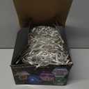 132ft Icicle Lights for Outside - 1280 LED Warm White Twinkle Lights with 240 Drops, 8 Modes Plug in Waterproof Timer Memory. Cannot be Extended. The Plug is in the Middle (66ft+66ft)