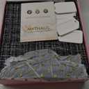 MYTHAUS Foldable Storage Cube Bins Organizer - Cube Storage Bin, Decorative Cube Storage Organizer, Storage Basket Dual Handles, 11X11 Closet Organizer, for Clothes/ Toy/ Sundries 6 Pack(Black Grid)