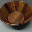 Lipper International Acacia Round Flair Bowl (Large)