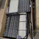 Shintenchi Outdoor Patio Furniture Sets, Wicker Patio sectional Sets 3-Piece, All Weather Wicker Rattan Patio Seating Sofas with Glass Coffee Table and Cushion (Blue Grey)