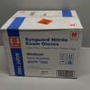 Basic Medical Blue Nitrile Exam Gloves, Latex-Free & Powder-Free Food-Safe House Cleaning Disposable Glove (1000 Pcs)