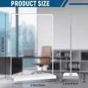 Dynta 24 Pack Acrylic Sign Holder 4x6 Picture Frame Double Sided T Shape Vertical Flyer Menu Holder Clear Table Stands for Display Restaurant Office Home Wedding