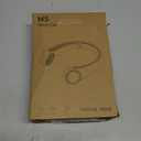 Hssio Neck Fan Rechargeable, 4000mAh Portable Fans for Women Men, 360° Cooling Airflow, Bladeless, 3 Speeds, Stylish Personal Cooler for Travel, Gym, Office, White