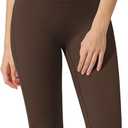 RXRXCOCO Women's Workout Sets 2 Piece Flare Leggings Butt Lifting Crop Tank Top Matching Set Colorblock Gym Yoga Outfits (Brown, XS)