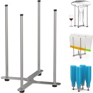 SHILFID Plastic Bag & Bottle Drying Rack, Multifunctional Wine Decanter Holder, Collapsible Countertop Stand (Small)
