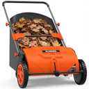 Push Lawn Sweeper 26 Inch with 4 cu. ft. Tear-Resistant Hopper Bag