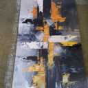 Abstract Canvas Wall Art Decor Black and Gold Wall Art Prints 20" X 40"